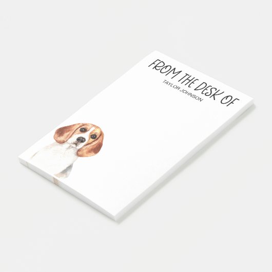 Beagle liefhebber post-it® notes (Schuin)