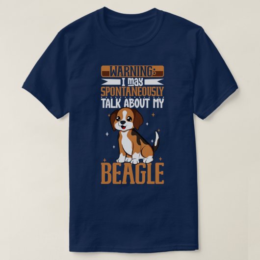 Beagle liefhebber t-shirt (Design voorkant)
