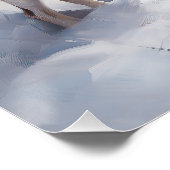 Beagle liet het sneeuwen Kerstmis Perfect Poster (Hoek)