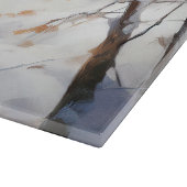 Beagle liet het sneeuwen Kerstmis Snijplank (Hoek)