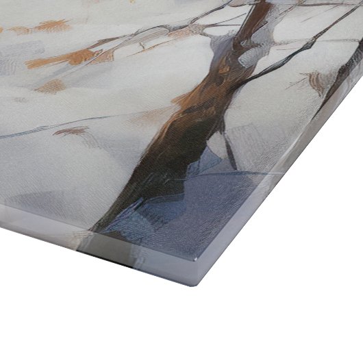 Beagle liet het sneeuwen Kerstmis Snijplank (Hoek)