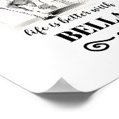 Beagle Life is beter met aangepaste hondennaam Poster (Hoek)