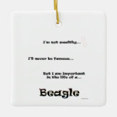 Beagle Life Keramisch Ornament (Voorkant)