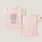 Beagle Lijn Kunst, Elegantie met Attitude (Ontwerp Voorkant & Achterkant)