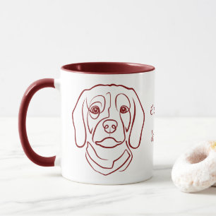 Beagle Lijn Kunst, Elegantie met Attitude Mok