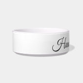 Beagle Line Art personalized bowl Voerbakje (Links)