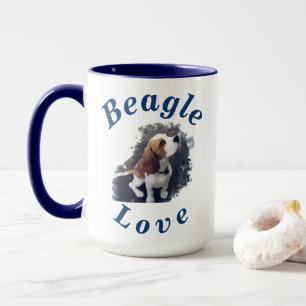 "Beagle Love" Cutest Puppy Gift for her Him Coffee Mok
