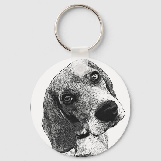 Beagle Love Sleutelhanger (Voorkant)