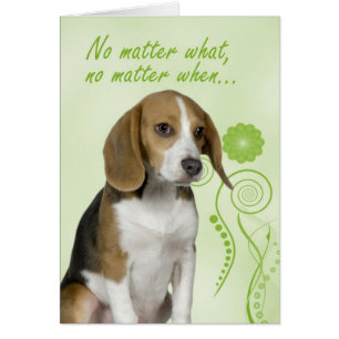 Beagle Love/Support Card