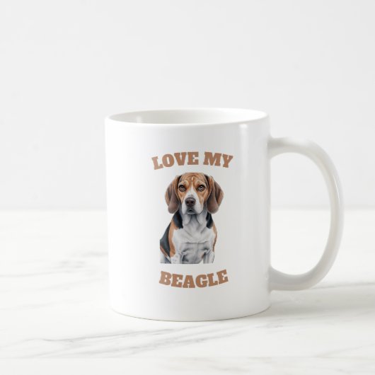 Beagle Lover Design Koffiemok (Rechts)