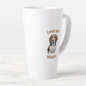 Beagle Lover Design Latte Mok (Rechterhoek)