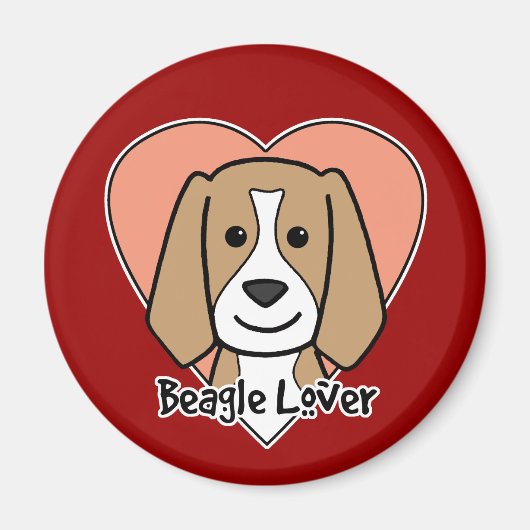 Beagle Lover Magneet (Voorkant)