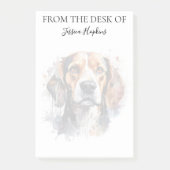 Beagle Lover Monogrammed Dog Post-it® Notes (Voorkant)