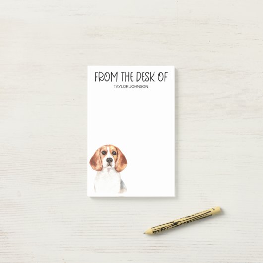 Beagle Lover Post-it® Notes (Op bureau)