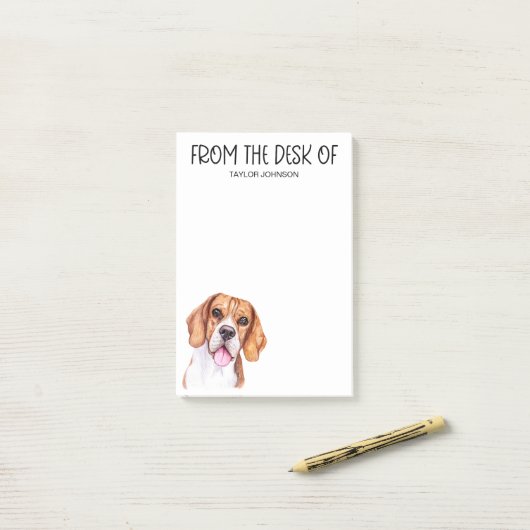 Beagle Lover Post-it® Notes (Op bureau)