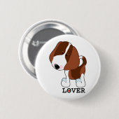 Beagle Lover Ronde Button 5,7 Cm (Voorkant /achterkant)