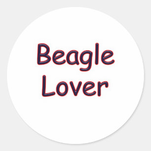 Beagle Lover Ronde Sticker