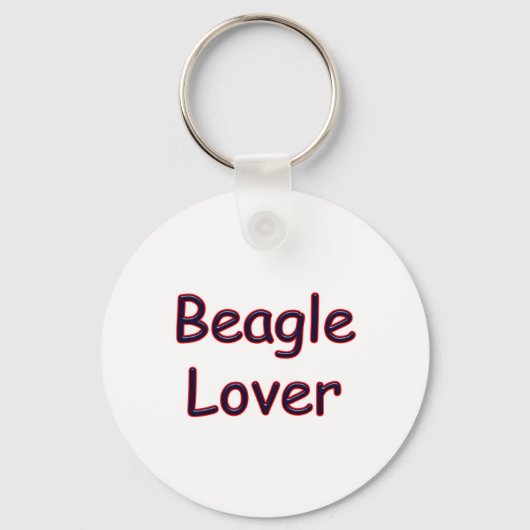 Beagle Lover Sleutelhanger (Voorkant)