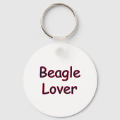 Beagle Lover Sleutelhanger (Achterkant)