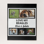 Beagle Lovers Custom Puppy and Dog Photo Collage Legpuzzel (Verticaal)