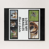 Beagle Lovers Custom Puppy and Dog Photo Collage Legpuzzel (Horizontaal)