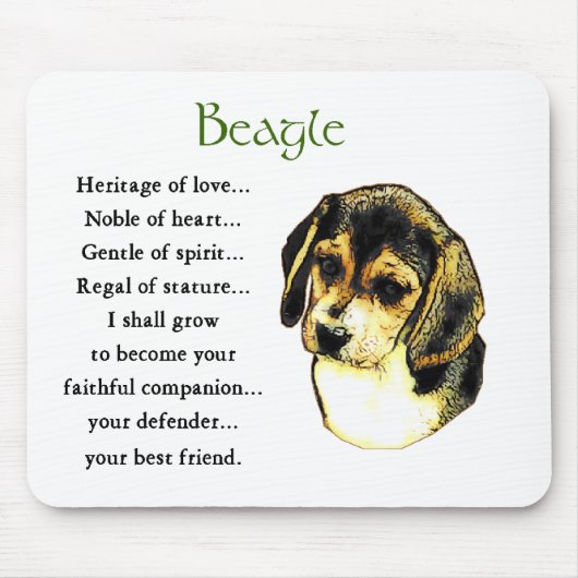 Beagle Lovers Gifts Muismat (Voorkant)