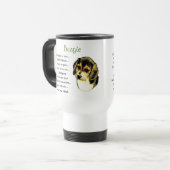 Beagle Lovers Gifts Reisbeker (Voorkant links)