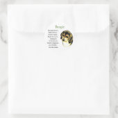 Beagle Lovers Gifts Ronde Sticker (Tas)