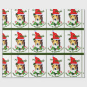 Beagle Lovers KerstMerry Cadeaupapier (Vlak)