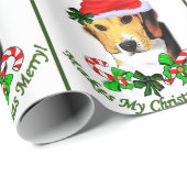 Beagle Lovers KerstMerry Cadeaupapier (Rol Hoek)