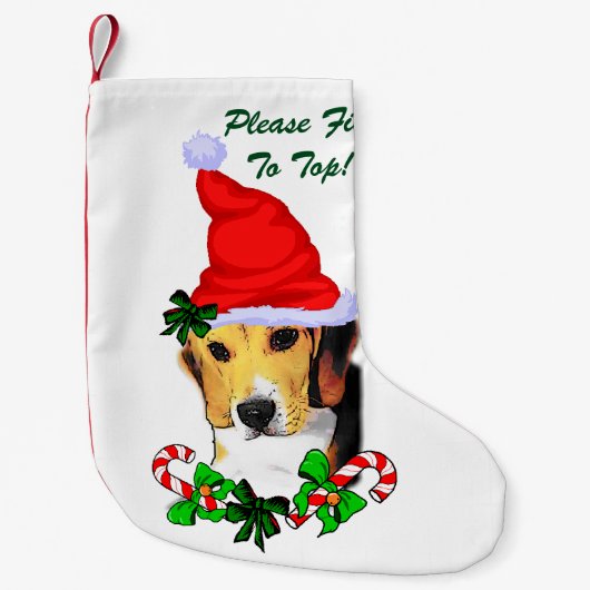 Beagle Lovers Kerstmis Kleine Kerstsok (Voorkant)