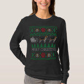 Beagle Lovers Orereders Beagle Ugly KerstSweater T-shirt (Voorkant)