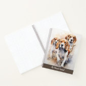 Beagle Lover's Waterverf Dog Art Notitieboek (Binnen)