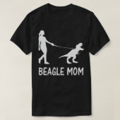 Beagle Ma Dog Beagle Mama Dinosaur Vrouwen Moeders T-shirt (Design voorkant)