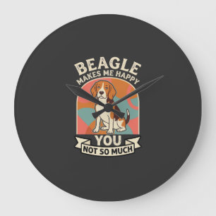 Beagle Maakt Me Gelukkig Jij Niet Zo Veel Hond Grote Klok