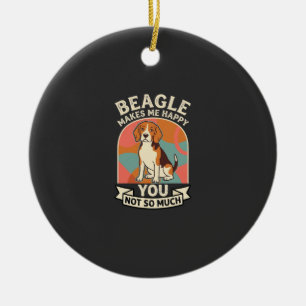 Beagle Maakt Me Gelukkig Jij Niet Zo Veel Hond Keramisch Ornament