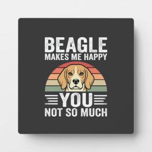 Beagle maakt me gelukkige hondenliefhebber fotoplaat
