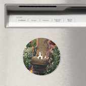 Beagle magneet in tuinstoel (Insitu (Vaatwasser))