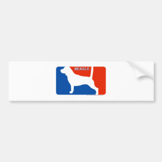 Beagle Major League Dog Bumpersticker