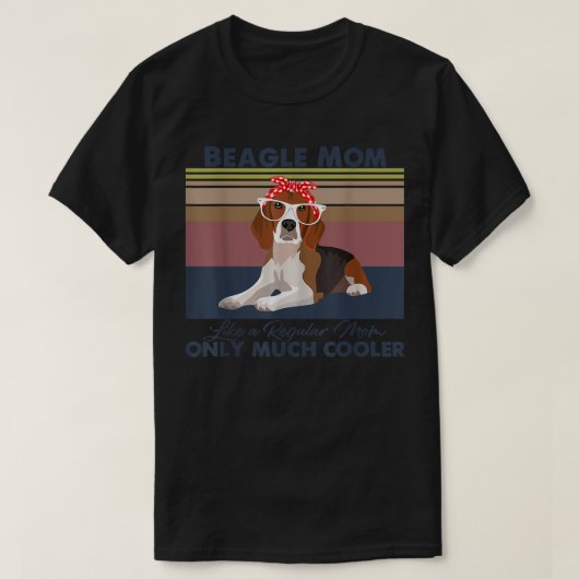 Beagle Mam Bandana Match  Moederdag Dog T-shirt (Design voorkant)