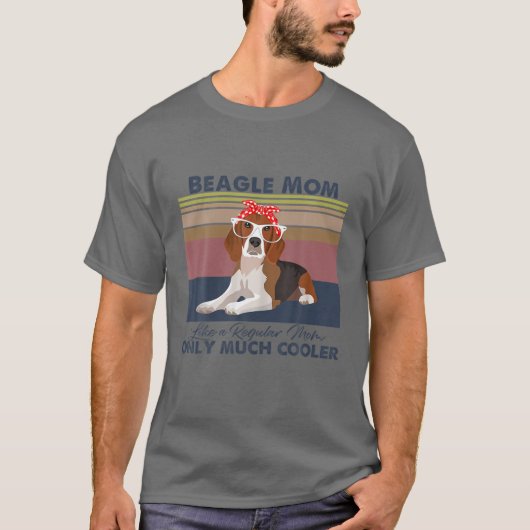 Beagle Mam Bandana Match  Moederdag Dog T-shirt (Voorkant)