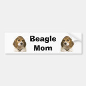 Beagle Mam Bumpersticker (Voorkant)