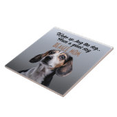 Beagle Mam Ceramic Tile Tegeltje (Zijkant)