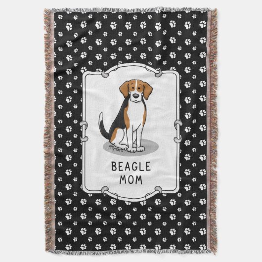 Beagle Mam (drie kleuren 3) Dog Cute Dog Mam Deken (Voorkant Verticaal)