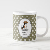 Beagle Mam (drie kleuren 3) Dog Cute Dog Mam Grote Koffiekop (Rechts)