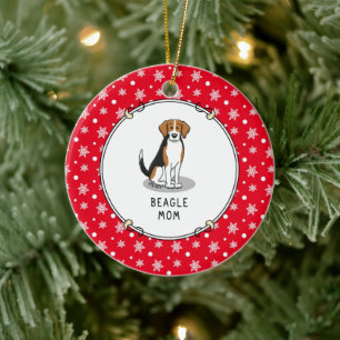 Beagle Mam (drie kleuren 3) Dog Cute Dog Mam Keramisch Ornament
