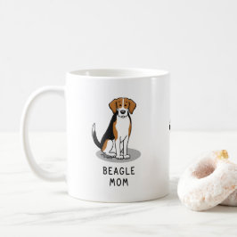 Beagle Mam (drie kleuren 3) Dog Cute Dog Mam Koffiemok