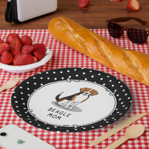 Beagle Mam (drie kleuren 3) Dog Fun Cute Dog Mam Papieren Bordje