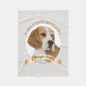 Beagle Mam Fleece Blanket (Voorkant)