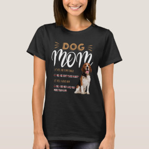 Beagle mam ja hij is mijn kind voor hond t-shirt